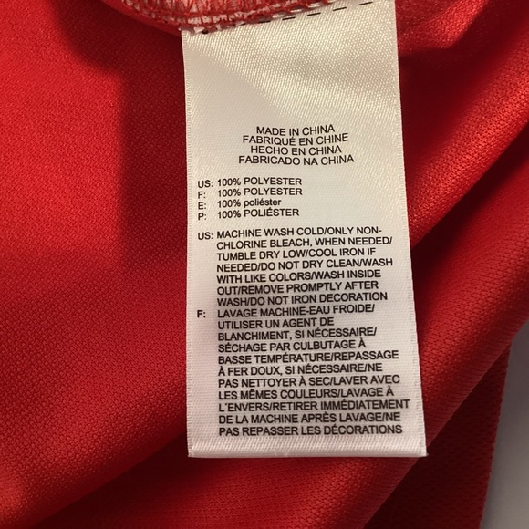 NWT CCM practice hockey jersey men’s size large Red with White - Picture 11 of 16